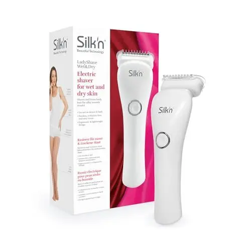 Produktbild: Silk'n LadyShave Wet & Dry - Elektrischer Damenrasierer - Nasse und Trockene Haut
