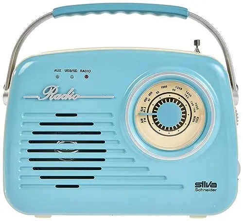 Produktbild: Silva Schneider 243015 1965, Kofferradio, Netz- oder Batteriebetrieb, blau