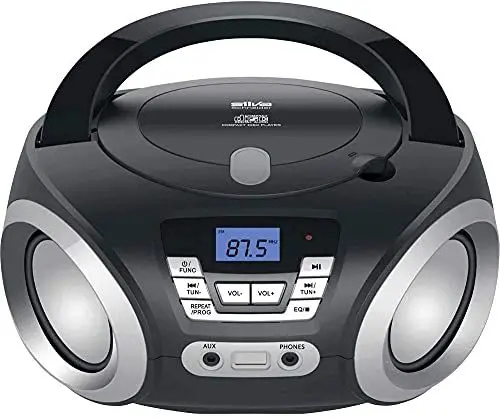 Produktbild: Silva-Schneider PCD 19.1 UKW Radio, CD Player, AUX, Netz- und Batteriebetrieb, Schwarz