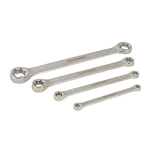 Produktbild: Silverline 241501 Torx-Schraubenschlüssel, 4-tlg. Satz E6–E24
