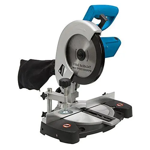 Produktbild: Silverline 262705 Heimwerker Kapp- und Gehrungssäge, 1400 W, 210 mm