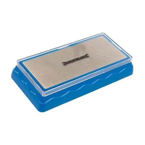 Produktbild: Silverline 285829 Doppelseitige Diamantbank Stein Körnung 400/1000