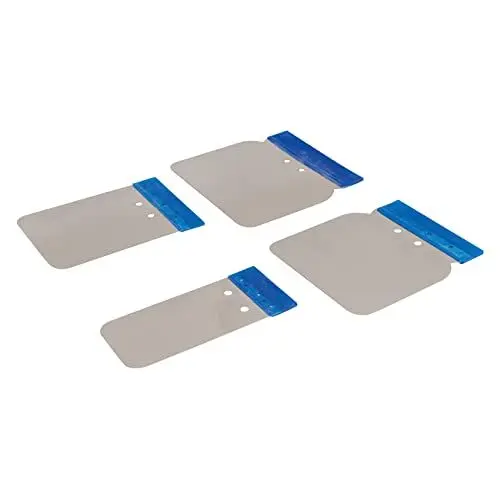 Produktbild: Silverline 427734 Edelstahl-Federspachtel, 4-tlg. Satz 50, 80, 100 u. 120 mm