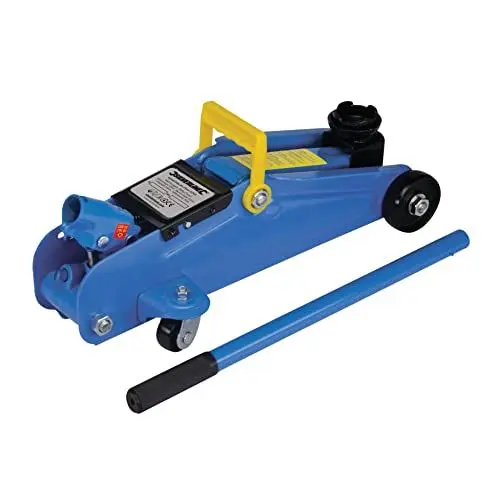 Produktbild: Silverline 633935 Hydraulischer Rangierwagenheber 2 t, blau,schwarz,gelb