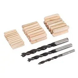 Produktbild: Silverline 675264 Holzdübel, 47-tlg. Satz 6, 8 u. 10 mm