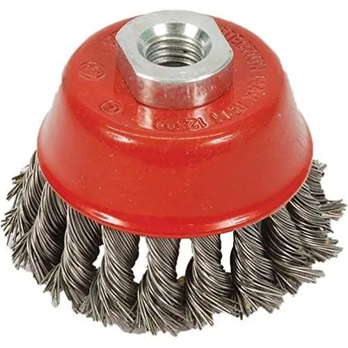 Produktbild: Silverline 868901 Stahldraht-Topfbürste, gezopft 75 mm