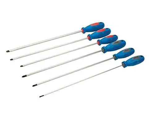 Produktbild: Silverline 909067 Extra langer Schraubendreher, 6-tlg.