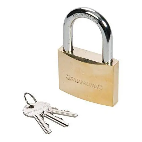 Produktbild: Silverline MSS01 Messing-Vorhängeschloss 20 mm
