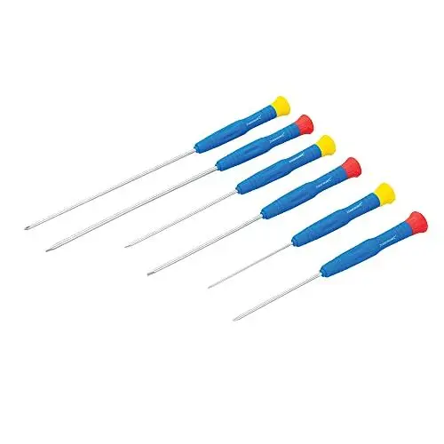 Produktbild: Silverline SD62 Extralange Präzisions-Schraubendreher, 6-tlg.