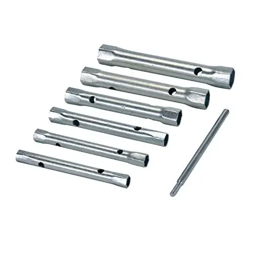 Produktbild: Silverline - Metrische Rohrsteckschlüssel, 6-tlg. Satz 8–19 mm (589709)