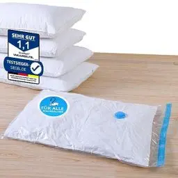 Produktbild: SilverRack Vakuumbeutel Set (6 Stück) als (6x 80x100 cm) - Staubsauger Vakuumierbeutel für Kleidung u. Bettdecken - Aufbewahrung Vakuumbeutel für Kleidung - Vakuum-Platzsparer Kleiderbeutel