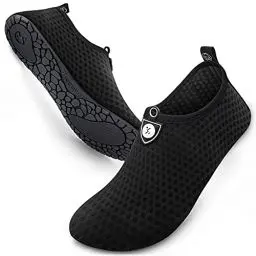 Produktbild: SIMARI Wasserschuhe Damen und Herren, schnelltrocknend, Barfuß, für Outdoor, Strand, Schwimmen, Sport, Yoga, Schnorcheln 501 Circular Black, EU 38, SWS001