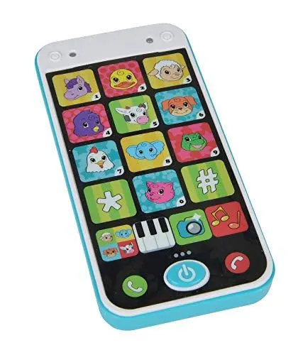 Produktbild: Simba 104010002 ABC Smartphone für Kinder, Spielzeughandy mit Licht, Sound, verschiedenen Melodien und Tiergeräuschen, für Kinder ab 12 Monaten Bunt