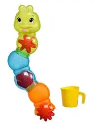 Produktbild: Simba 104010026 - ABC Wasserparcour Raupe, Badewannenspielzeug, 3 Teile, mit Füllbecher, 10cm, Wasserspaß, Babyspielzeug, ab 2 Jahren