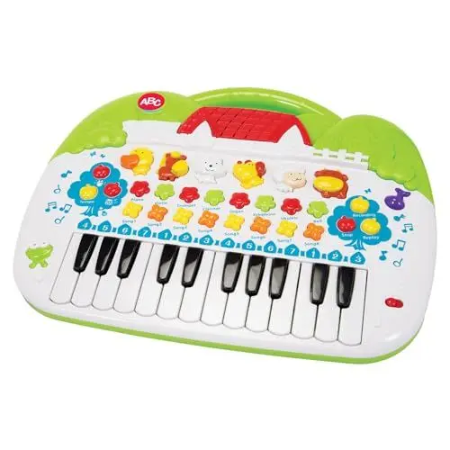 Produktbild: Simba 104018188 - ABC Tier-Keyboard, mit verschiedenen Sounds und Einstellfunktionen, 28x39cm, ab 3 Jahre