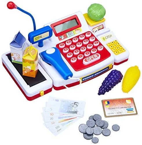 Produktbild: Simba 104525700 - Supermarktkasse mit Scanner Kinderspiel, Bunt