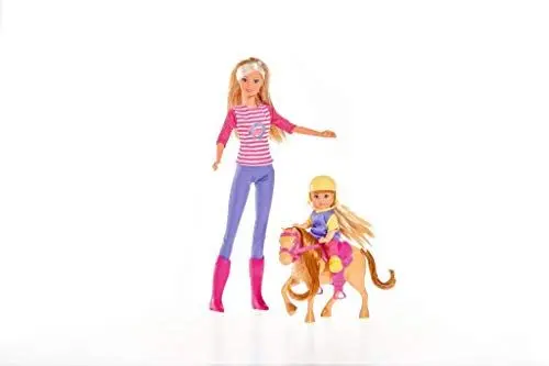 Produktbild: Simba 105738051 - Steffi Love Horse Training, Steffi als Reitlehrerin, mit Pony und Evi Love Puppe, Ankleidepuppe, 29cm, für Kinder ab 3 Jahren