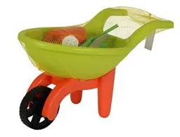 Produktbild: Simba 107137758 - Schubkarre mit Gartenwerkzeug, 9 Teile, Länge 49cm, Sandkasten, Sandspielzeug