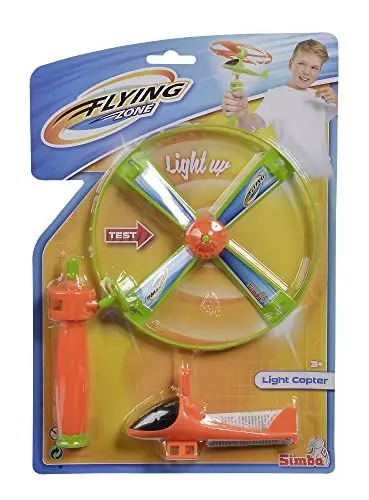 Produktbild: Simba 107206455 - Licht Propeller Flugspiel, 2-Fach Sortiert, es Wird nur EIN Artikel geliefert, mit Licht, Starter mit Seilzug, ab 3 Jahre