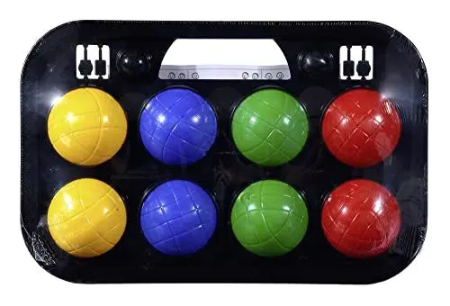 Produktbild: Simba 107401391 - Boccia Spiel Tragekorb, 8 Kugeln 7x8cm, 2 Zielkugeln