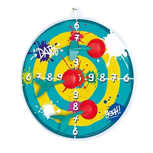 Produktbild: Simba 107406058 - Dartspiel, 3 Saugnapf Pfeile, Brett 34cm, Pfeile 17cm, Sportspielzeug, Dart, ab 3 Jahren