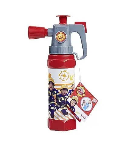 Produktbild: Feuerwehrmann Sam Feuerlöscher XL, Druckluftmeachanismus, mit Griff, wasserfeste Banderole, 31cm, Tankvolumen 650ml, Reichweite 6m, ab 3 Jahren