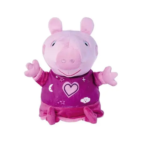 Produktbild: Simba 109261016 - Peppa Pig Gute Nacht Plüsch, 2in1 mit Schlaflied und Schlummerlicht, automatische Zeitabschaltung, 25cm, für Kinder ab den ersten Lebensmonaten
