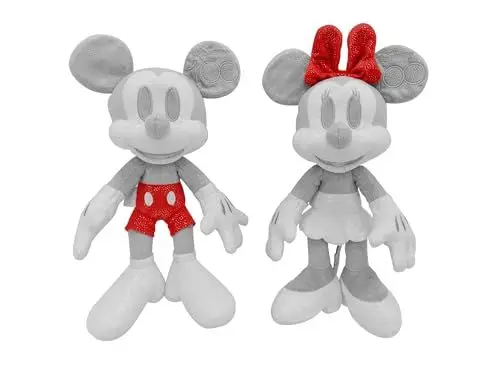 Produktbild: Simba 6315870125-Disney Mickey & Minnie Mouse 100 Jahre Collector-Set Future, 33cm Plüsch, limitierte Sammler-Edition, Geschenk-Box, Amazon exklusiv, Zertifikat & Seriennummer, für Erwachsene & Kinder