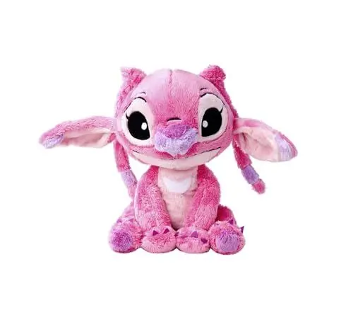 Produktbild: Simba 6315876954NPB - Disney Lilo und Stitch Plüschfigur, 25cm, Angel, Kuscheltier, ab den ersten Lebensmonaten geeignet, Pink