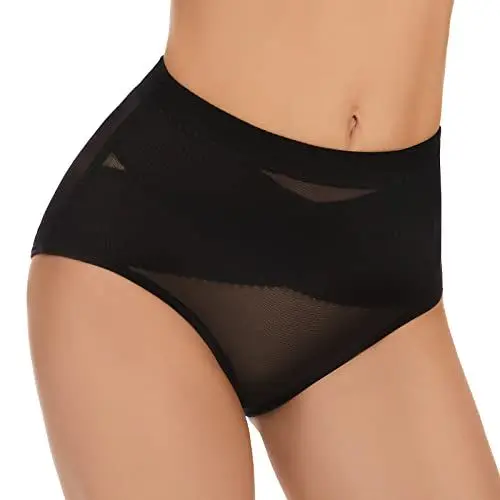 Produktbild: SIMIYA Damen Shapewear Unterhose Bauchweg Miederhose Niedrige Taille Unterwäsche Bauchkontrolle Miederpant weicher und bequemer Body Shaper für Frauen(Schwarz, M)
