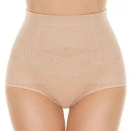 Produktbild: SIMIYA Damen Shapewear Unterhose Bauchweg Miederhose hoher Taille Unterwäsche Bauchkontrolle Miederpant weicher und bequemer Body Shaper für Frauen (Beige, M)