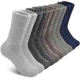Produktbild: SIMIYA Socken Herren,5 Paar Thermosocken Herren Wintersocken Herren Atmungsaktiv Wollsocken Herren Dicke Socken Herren,Wandersocken Wolle Warm für Wandern, Sports Zuhause, Freizeit,Eu-Größe 38-45