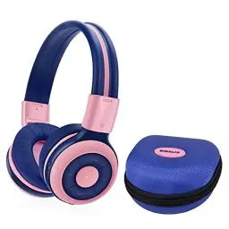 Produktbild: SIMOLIO Bluetooth Kinder Kopfhörer, Kinder-kopfhörer mit Legrenzter Lautstärke, Kinder Wireless Headset mit Musik Sharing Klinke - Pink