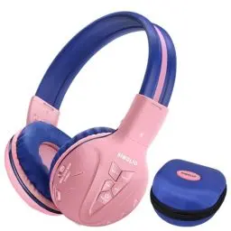 Produktbild: SIMOLIO Bluetooth Kinder Kopfhörer mit Legrenzter Lautstärke, Kindersicherer Kopfhörer mit Share Port, Drahtlose Kopfhörer für Kinder, Bluetooth Kinder Headsets für Mädchen -Pink