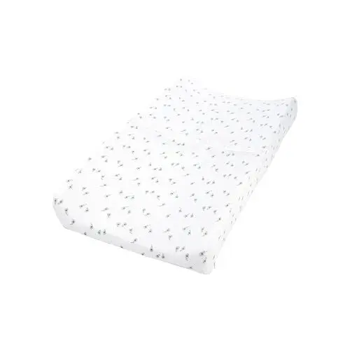 Produktbild: Simple Joys by Carter's Unisex-Baby 2-Pack Cotton Changing Pad Covers Säuglings-und Kleinkind-Kostüme, Streifen/Avocados, Einheitsgröße (2er Pack)
