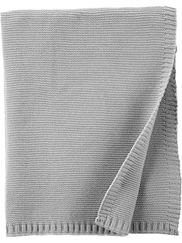 Produktbild: Simple Joys by Carter's Unisex Baby Sweater Strickblanet, GRAU, Einheitsgröße