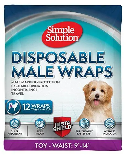 Produktbild: simple solution solutionSolution 11540-12p Einweg Windel für Rüden Spielzeug mit Feuchtigkeitsanzeiger 12er Pack, extra small