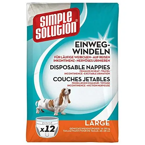 Produktbild: simple solution, Einwegwindel, 12 Stück Größe M