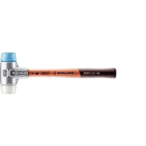 Produktbild: Simplex Schonhammer, TPE-soft / Superplastik·· mit Aluminiumgehäuse und hochwertigem Holzstiel | D=40 mm | 3117.040