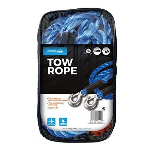 Produktbild: Simply Einfach TR2000 Touring Abschleppseil, blau, 4 m, 200 g
