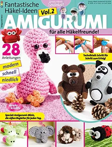 Produktbild: simply häkeln - Fantastische Häkel-Ideen AMIGURUMI Vol. 2: Für alle Häkelfreunde. 28 Anleitungen, special: Amigurumi-Minis