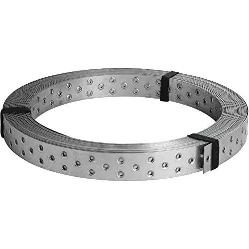 Produktbild: SIMPSON BAN094050 Windrispenbänder 40x0.9/50 M fvz, Silber, BAN