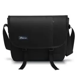 Produktbild: SIMTOP Tablet Tasche Umhängetasche Herren Studententasche Bag Tasche Messenger Bag mit Gepolstertem Schultasche für Arbeit,Schule,Business Outdoor Büro Uni Reise Schwarz