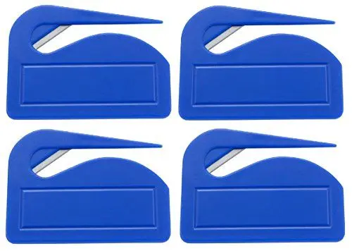 Produktbild: sin4sey 4er Set Brieföffner Briefschneider Papierschneider (blau)