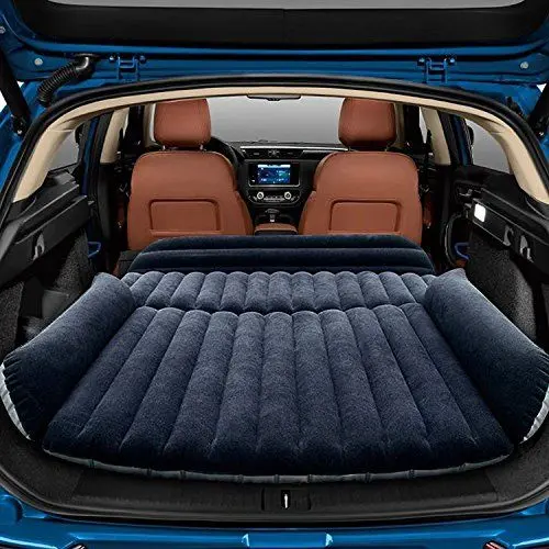 Produktbild: Sinbide Abziehbar Auto Luftmatratzen Luftbett Camping aufblasbare Matratze Isomatte Auto SUV MVP mit Pumpe (schwarz nur für SUV)