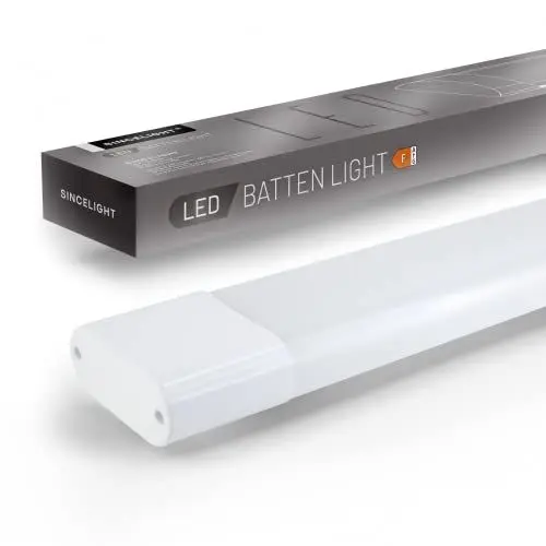 Produktbild: SINCELIGHT LED Deckenleuchte 18W Lichtleiste, 2ft(60cm) Integrierte Röhrenlampe, Omnidirektionale Beleuchtung, Neutralweiß 4000K, Weicher und gleichmäßiger, 1 Stück