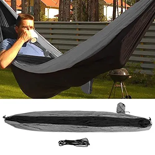 Produktbild: Snufeve6 Single Double Hammock, Camping Hängematte Hängematten Faltbare Outdoor-Hängematte für Camping zum Wandern für zu Hause für unterwegs