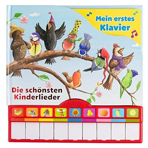 Produktbild: Singst du mit? Die schönsten Kinderlieder - Mein erstes Klavier - Kinderbuch mit Klaviertastatur, 9 Kinderlieder, Vor- und Nachspielfunktion, Pappbilderbuch ab 3 Jahren