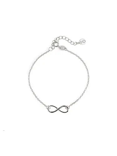 Produktbild: SINGULARU - Infinity Armband. Sterlingsilber mit Rhodium-Beschichtung. Schmuck für Damen.