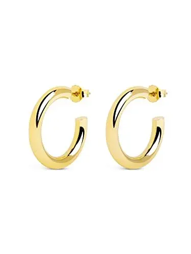 Produktbild: SINGULARU - Nairobi Creolen. Messing mit 18 Kt Vergoldeter Beschichtung. Schmuck für Damen.